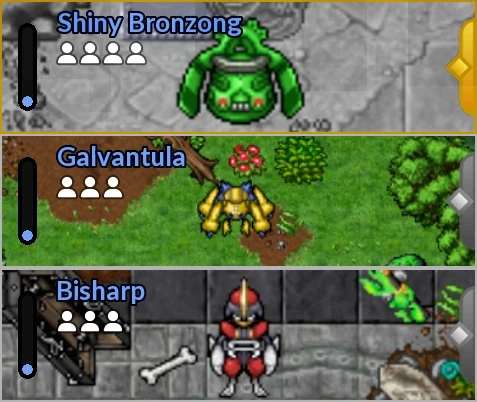 DZs: Shiny Bronzong, Bisharp, Galvantula